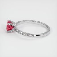 1.20 Ct. Ruby Ring, 18K White Gold 4