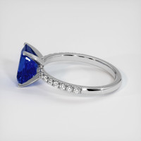 3.10 Ct. Sapphire Ring, 18K White Gold 4