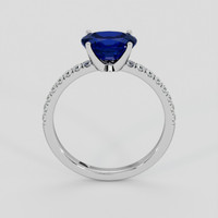 1.69 Ct. Blue Sapphire Ring, 18K White Gold 3