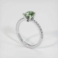 1.62 Ct. Sapphire Ring, 18K White Gold 2