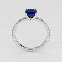 1.55 Ct. Blue Sapphire Ring, 18K White Gold 3