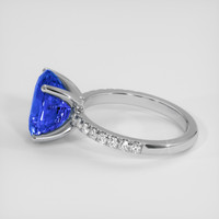 3.23 Ct. Blue Sapphire Ring, 18K White Gold 4