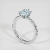 1.68 Ct. Sapphire Ring, 18K White Gold 2