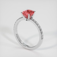 2.04 Ct. Sapphire Ring, 18K White Gold 2