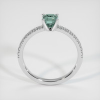 0.83 Ct. Sapphire Ring, 18K White Gold 3