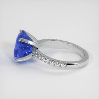 5.93 Ct. Sapphire Ring, 18K White Gold 4