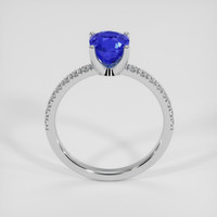 1.69 Ct. Blue Sapphire Ring, 18K White Gold 3