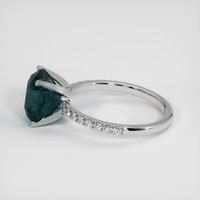 3.53 Ct. Sapphire Ring, 18K White Gold 4