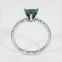 0.93 Ct. Sapphire Ring, 18K White Gold 3