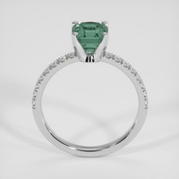 1.75 Ct. Bluish Green Sapphire Ring, 18K White Gold 3