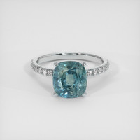 4.60 Ct. Sapphire Ring, 18K White Gold 1