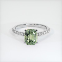 1.42 Ct. Sapphire Ring, 18K White Gold 1