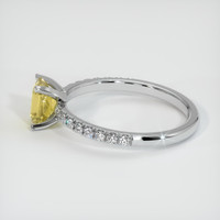 1.22 Ct. Yellow Sapphire Ring, 18K White Gold 4