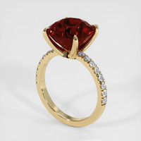 8.50 Ct. Orangish Red Spessartite Garnet Ring, 10K Yellow Gold 2