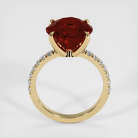 8.50 Ct. Orangish Red Spessartite Garnet Ring, 10K Yellow Gold 3