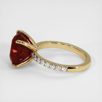 8.50 Ct. Orangish Red Spessartite Garnet Ring, 10K Yellow Gold 4