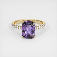 2.67 Ct. Purple Spinel Ring, 10K Yellow Gold 1