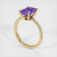 2.67 Ct. Purple Spinel Ring, 10K Yellow Gold 2