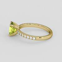 1.58 Ct. Yellowish Green Sapphire Ring, 10K Yellow Gold 4