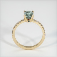 1.20 Ct. Green Sapphire Ring, 10K Yellow Gold 3