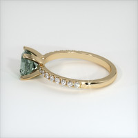 1.20 Ct. Green Sapphire Ring, 10K Yellow Gold 4
