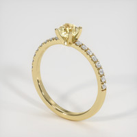 0.55 Ct. Sapphire Ring, 14K Yellow Gold 2