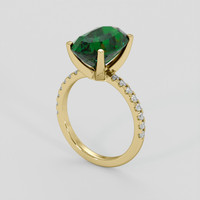 6.13 Ct. Tsavorite Garnet Ring, 14K Yellow Gold 2