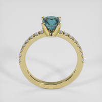 1.13 Ct. Bluish Green to Reddish Purple Alexandrite Ring, 14K Yellow Gold 3
