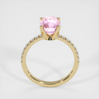 3.04 Ct. Pink Sapphire Ring, 14K Yellow Gold 3
