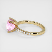 3.04 Ct. Pink Sapphire Ring, 14K Yellow Gold 4
