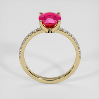 1.78 Ct. Pinkish Red Ruby Ring, 14K Yellow Gold 3