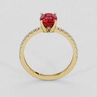 1.71 Ct. Ruby Ring, 14K Yellow Gold 3