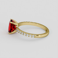 1.71 Ct. Ruby Ring, 14K Yellow Gold 4