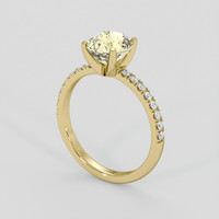 2.27 Ct. Yellow Sapphire Ring, 14K Yellow Gold 2