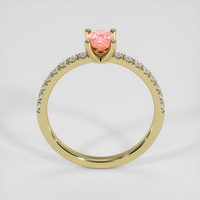 0.58 Ct. Padparadscha Sapphire Ring, 14K Yellow Gold 3