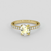 1.82 Ct. Yellow Sapphire Ring, 14K Yellow Gold 1