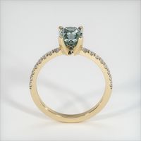 1.12 Ct. Green Sapphire Ring, 14K Yellow Gold 3