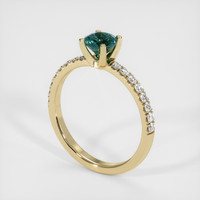 0.57 Ct. Sapphire Ring, 14K Yellow Gold 2