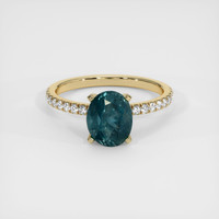 2.52 Ct. Sapphire Ring, 14K Yellow Gold 1