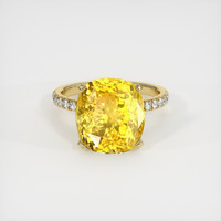 9.71 Ct. Sapphire Ring, 14K Yellow Gold 1