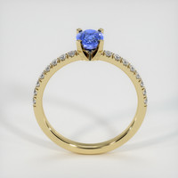 0.75 Ct. Blue Sapphire Ring, 18K Yellow Gold 3