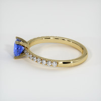 0.75 Ct. Sapphire Ring, 18K Yellow Gold 4