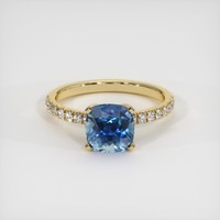 2.68 Ct. Sapphire Ring, 18K Yellow Gold 1