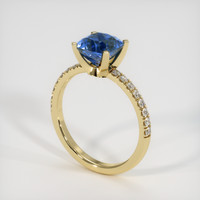 2.68 Ct. Sapphire Ring, 18K Yellow Gold 2