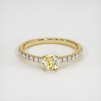 0.55 Ct. Sapphire Ring, 18K Yellow Gold 1