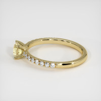 0.55 Ct. Sapphire Ring, 18K Yellow Gold 4
