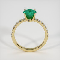 1.29 Ct. Emerald Ring, 18K Yellow Gold 3
