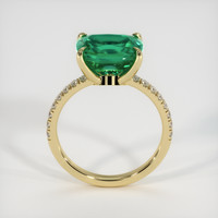 3.30 Ct. Emerald Ring, 18K Yellow Gold 3