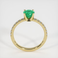 0.80 Ct. Emerald Ring, 18K Yellow Gold 3