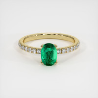 Emerald Ring 0.81 Ct., 18K Yellow Gold Preview